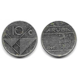 (2) Aruba. 1995. 10 Cents (MBC)