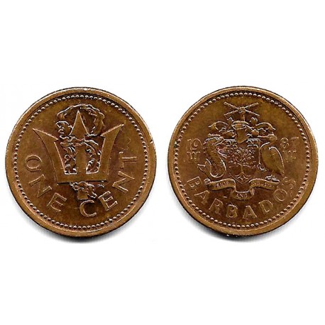 (10) Barbados. 1987. 1 Cent (MBC)