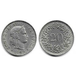 (29a) Suiza. 1963. 20 Rappen (MBC)