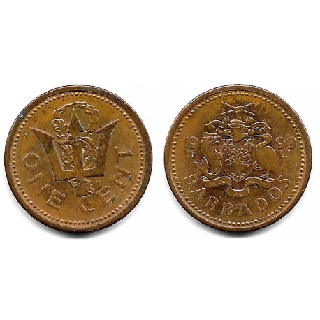 (10) Barbados. 1990. 1 Cent (MBC)