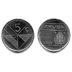 (1) Aruba. 2001 . 5 Cents (SC)