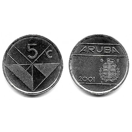 (1) Aruba. 2001 . 5 Cents (SC)