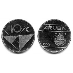 (2) Aruba. 1992. 10 Cents (SC)