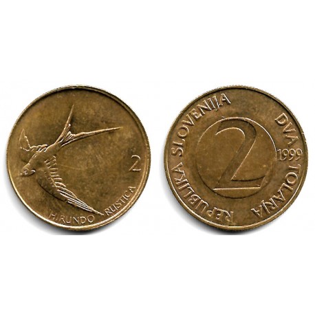 (5) Eslovenia. 1999. 2 Tolarja (MBC+)