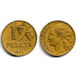 España (II República). 1937. 1 Peseta (MBC-)
