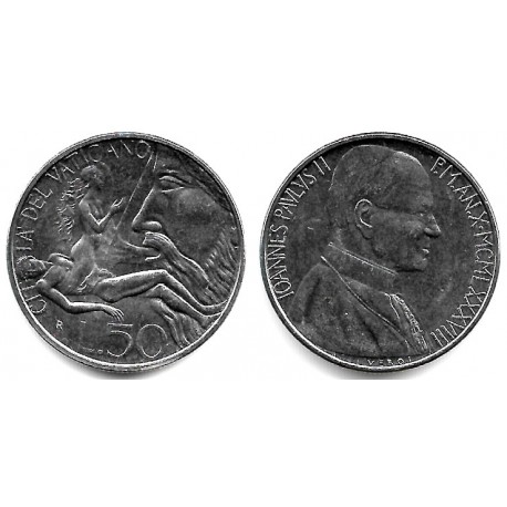 (208) Ciudad del Vaticano. 1988. 50 Lira (SC)