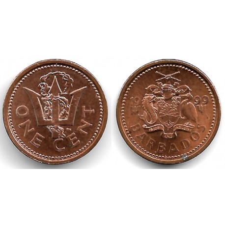 (10a) Barbados. 1999. 1 Cent (MBC+)