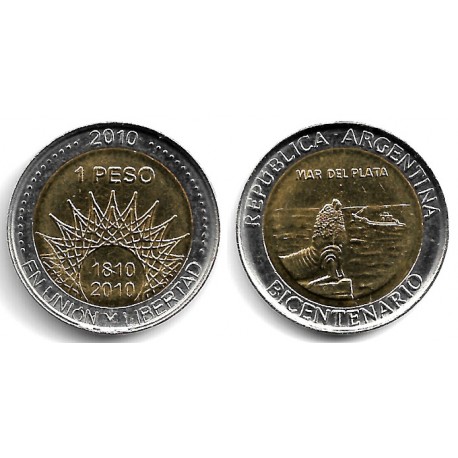 (158) Argentina. 2010. 1 Peso (SC)
