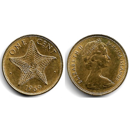 (2) Bahamas. 1969. 1 Cent (EBC)