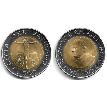 (204) Ciudad del Vaticano. 1987. 500 Lira (SC)