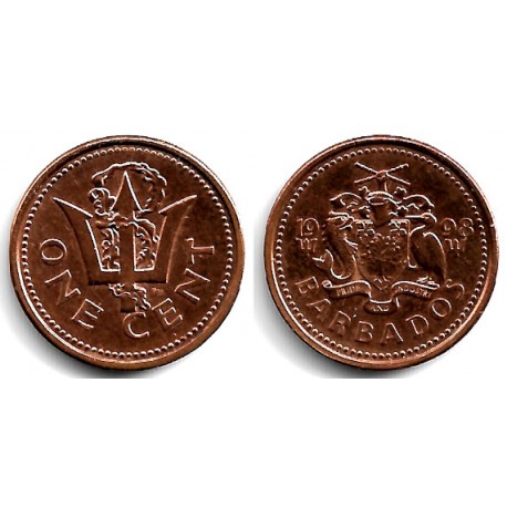 (10a) Barbados. 1998. 1 Cent (EBC+)