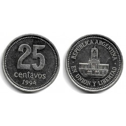 (110a) Argentina. 1994. 25 Centavos (EBC)