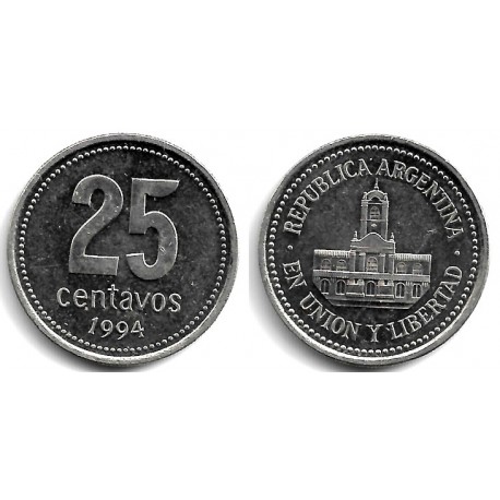 (110a) Argentina. 1994. 25 Centavos (EBC)