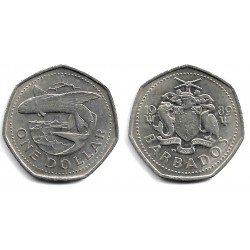 (14.2) Barbados. 1989. 1 Dollar (MBC+)