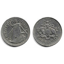 (13) Barbados. 1994. 25 Centavos (MBC)