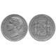 Alfonso XII. 1876*(---76). 5 Pesetas (BC+/BC) (Plata) Ceca de Madrid DE-M