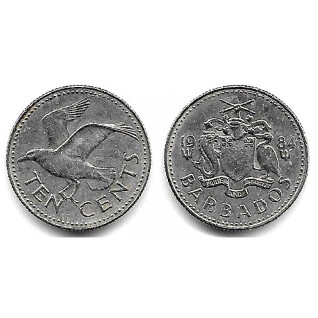 (12) Barbados. 1984. 10 Cents (MBC)