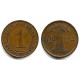 (37) Imperio Alemán (Weimar). 1924A. 1 Reichspfennig (MBC)