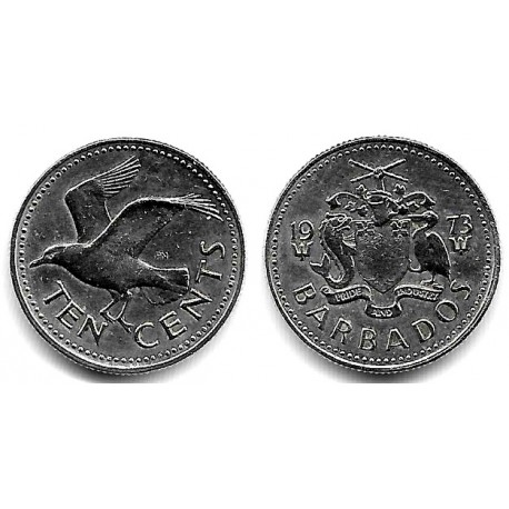 (12) Barbados. 1973. 10 Cents (EBC)