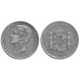 Alfonso XII. 1876*(---7-). 5 Pesetas (BC) (Plata) Ceca de Madrid DE-M