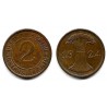 (38) Imperio Aleman (Weimar). 1924(A). 2 Reichspfennig (MBC)