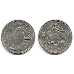 (13) Barbados. 1980. 25 Cents (MBC)