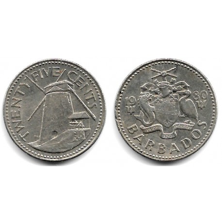 (13) Barbados. 1980. 25 Cents (MBC)