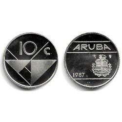 (2) Aruba. 1987. 10 cents (SC)