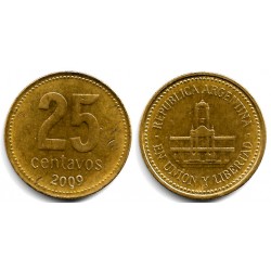 (110.1) Argentina. 2009. 25 Centavos (MBC)
