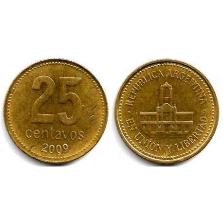 (110.1) Argentina. 2009. 25 Centavos (MBC)