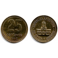 (110.1) Argentina. 1992. 25 Centavos (MBC+)