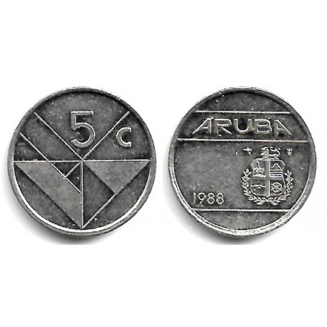 (1) Aruba. 1988. 5 Cents (MBC)