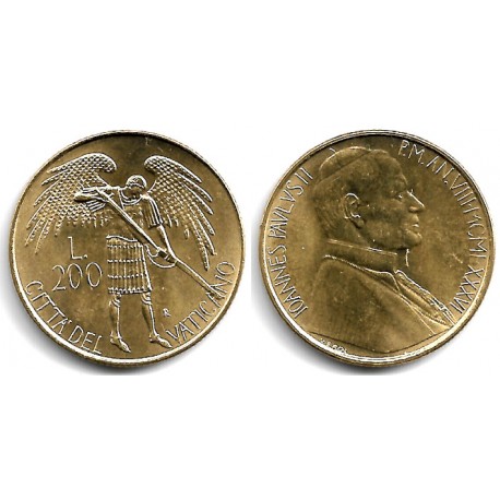 (196) Ciudad del Vaticano. 1986. 200 Lira (SC)