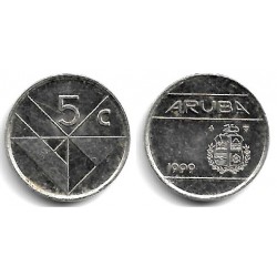 (1) Aruba. 1999. 5 Cents (MBC)