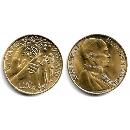 (207) Ciudad del Vaticano. 1988. 20 Lira (SC)