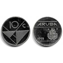 (2) Aruba. 1993. 10 Cents (SC)