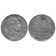 Alfonso XII. 1885. 50 Centavos de Peso (MBC) (Plata) Ceca de Manila