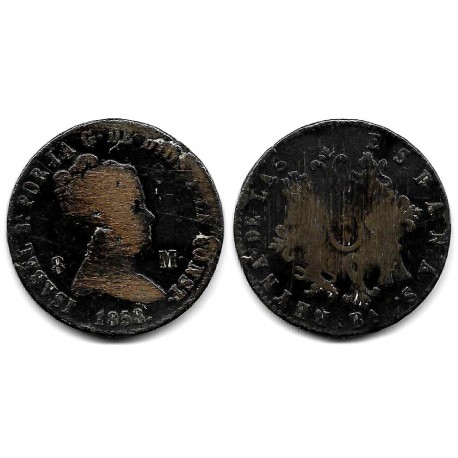 Isabel II. 1858. 8 Maravedí (RC) Ceca de Barcelona