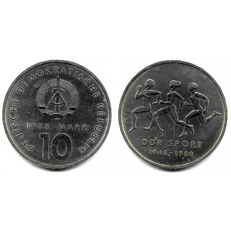 (125) Alemania Democrática. 1988(A). 10 Mark (EBC)