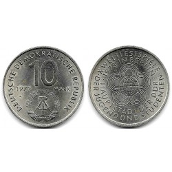 (44) Alemania Democrática. 1973(A). 10 Mark (EBC)