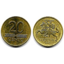(107) Lituania. 1997. 20 Centu (MBC)