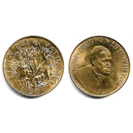 (214) Ciudad del Vaticano. 1989. 20 Lira (SC)