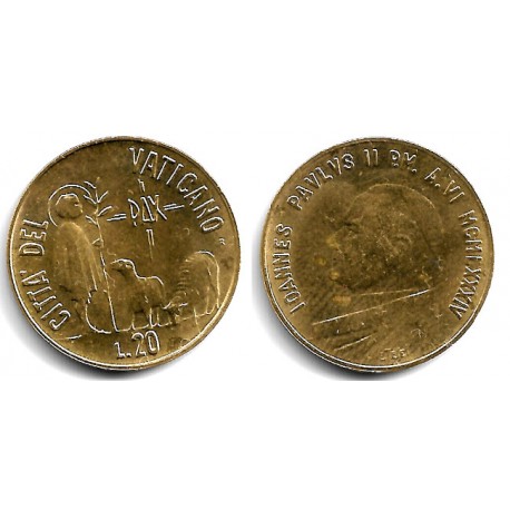 (178) Ciudad del Vaticano. 1984. 20 Lira (SC-)