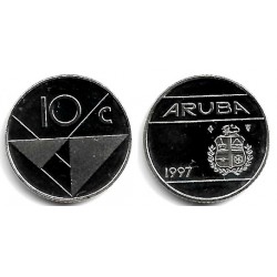 (2) Aruba. 1997. 10 Cents (SC)
