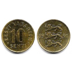 (20) Estonia. 1991. 10 Senti (EBC)