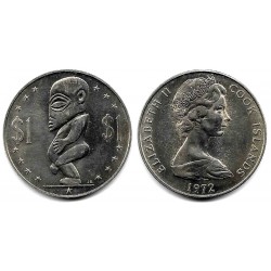 (7) Islas Cook. 1972. 1 Dollar (SC/SC-)