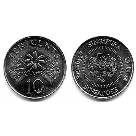 (51) Singapur. 1989. 10 Cents (SC)