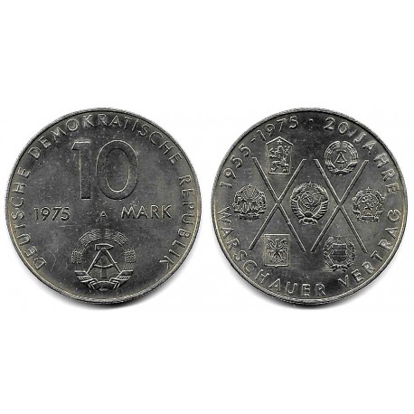 (58) Alemania Democrática. 1975(A). 10 Mark (EBC)