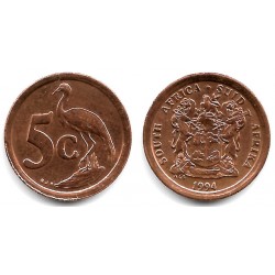 (134) Sudáfrica. 1994. 2 Cents (MBC)
