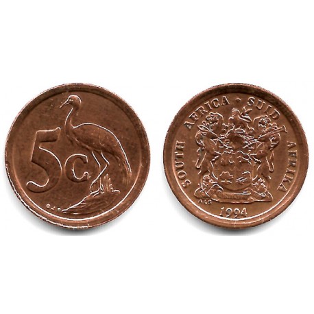 (134) Sudáfrica. 1994. 2 Cents (MBC)